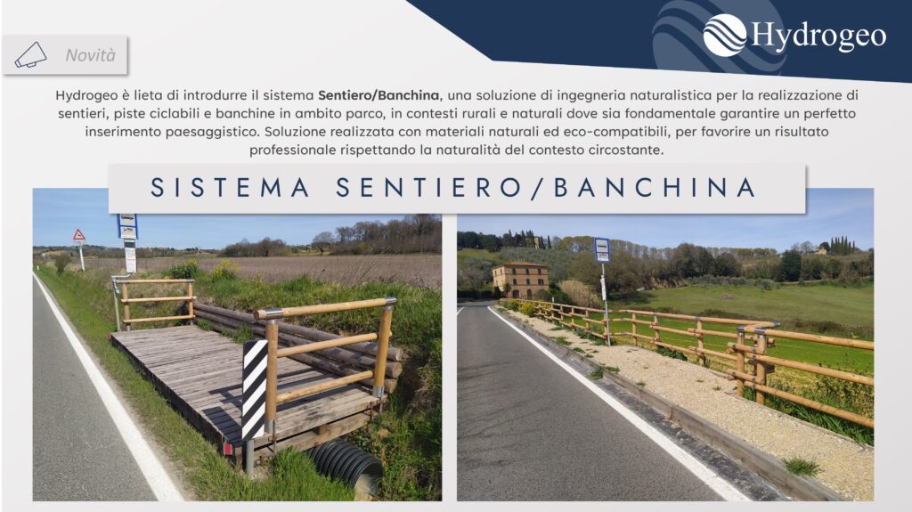Sentiero/Banchina, sistema preassemblato di ingegneria naturalistica per sentieri e piste ciclabili