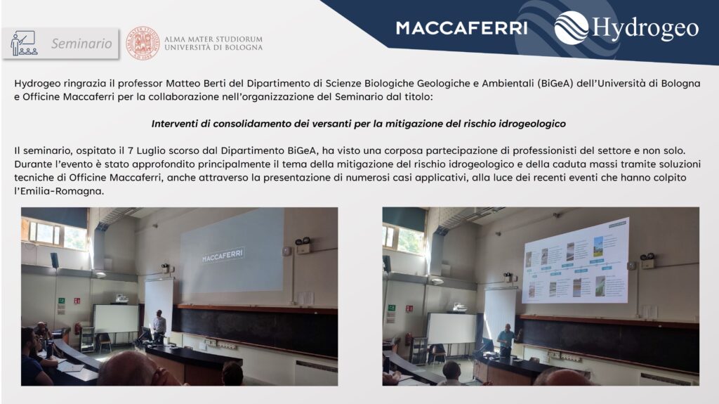 Seminario in collaborazione con il Dipartimento di Scienze Biologiche Geologiche e Ambientali dell’Università di Bologna